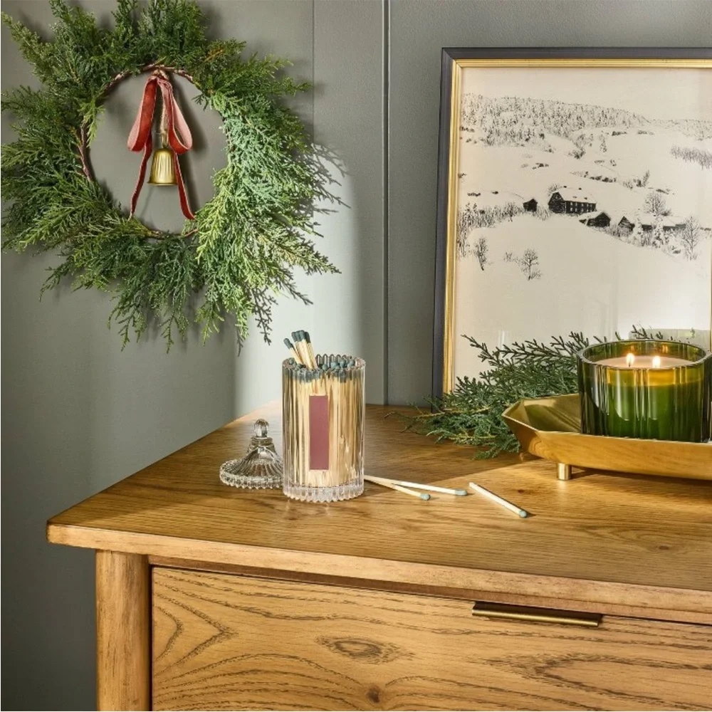 Matches in Glass Vessel with Lid - Hearth & Hand™ with Magnolia